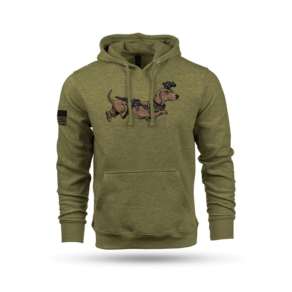 https3A2F2Fmedia.chattanoogashooting.com2Fimages2Fproduct2FNVTACWIENERHTHROLIVEL2FNVTACWIENERH-1_1.jpg Nine Line Tactical Wiener Hooded Sweatshirt Olive L
