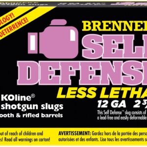 BRENNEKE SELF DEFENSE LESS LETHEL LEAD FREE SABOT 12GA 2.75 IN 1/3 OZ 5-RD