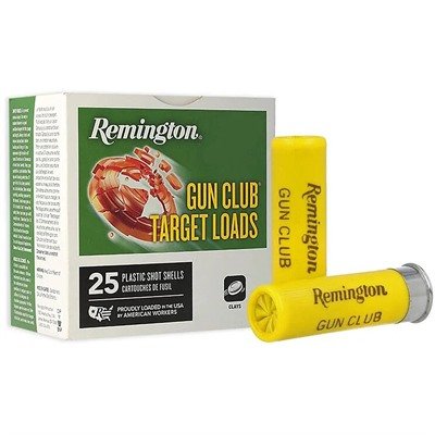 p_105201652_1.jpg GUN CLUB TARGET 20 GAUGE 2-3/4'' 7/8OZ #7.5 SHOT 25/BOX