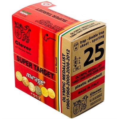 p_250007845_1.jpg MIRAGE SUPER TARGET T1 12GA 2-3/4'' 1-1/8OZ #8.5 SHOT 250/CS