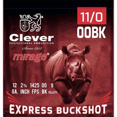 MIRAGE EXPRESS BUCKSHOT 12GA 2-3/4'' 9 PELLET #00 250/CASE