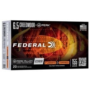 6.5 CREEDMOOR 155GR FUSION TIPPED 20/BOX