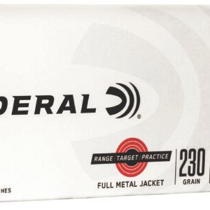 Federal RTP45230 Range & Target  45ACP 230gr Full Metal Jacket 50 Per Box/20 Case