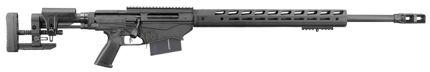 Ruger 18081 Precision  300 Win Mag 5+1 26" Heavy Contour Barrel with Magnum Muzzle Brake, Tunable Compensator, Type III Hard Coat Anodized Finish, Ruger Precision MSR Stock, Optics Ready