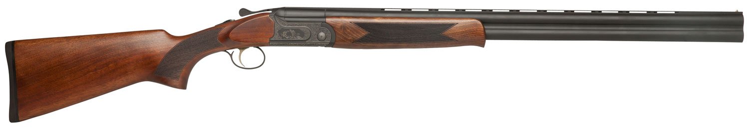 109254.jpg Dickinson LLC GW12B28P Green Wing 12 Gauge 2rd 3" 28" Vent Rib Barrel, Engraved Steel Receiver, Matte Black Metal Finish, Bead Front Sight, Wood Stock & Ejector