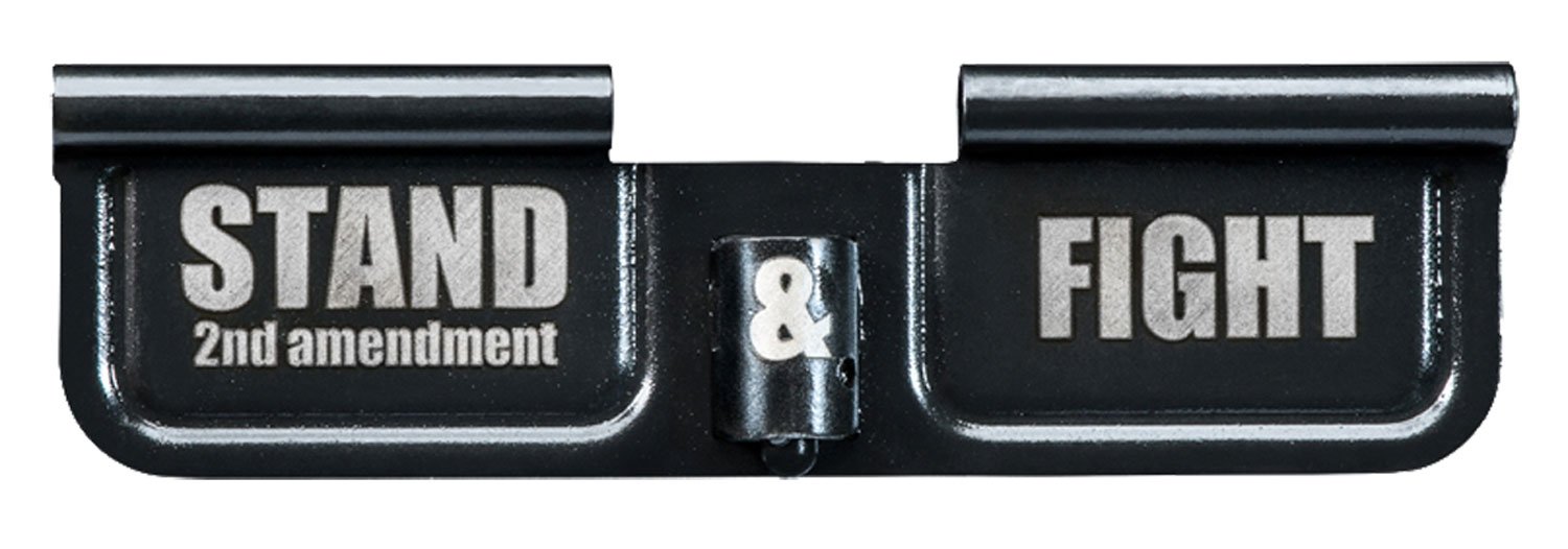 Phase 5 Weapon Systems EPCSTAND Ejection Port Door  AR-15 Black Parkerized Steel 3.10" Engraved "Stand & Fight"