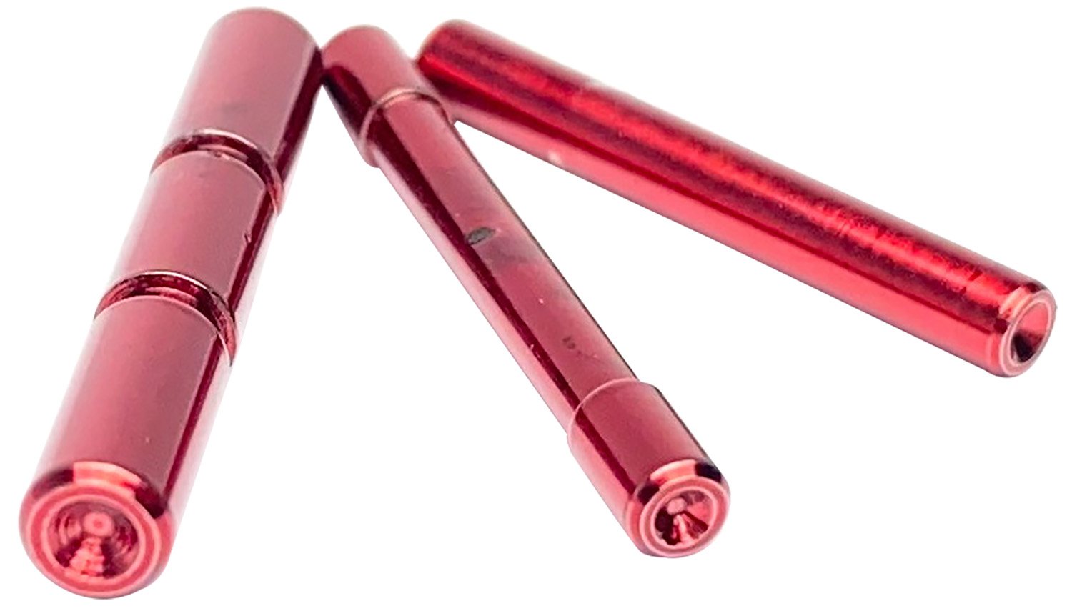 131254.jpg Cross Armory CRGPSRD 3 Pin Set Dimpled Compatible w/Glock Gen1-3 Red Steel