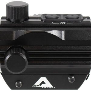 Aim Sports RD120PE Micro Dot 5 MOA Black Anodized 1x20mm Red/Green Dual Illuminated