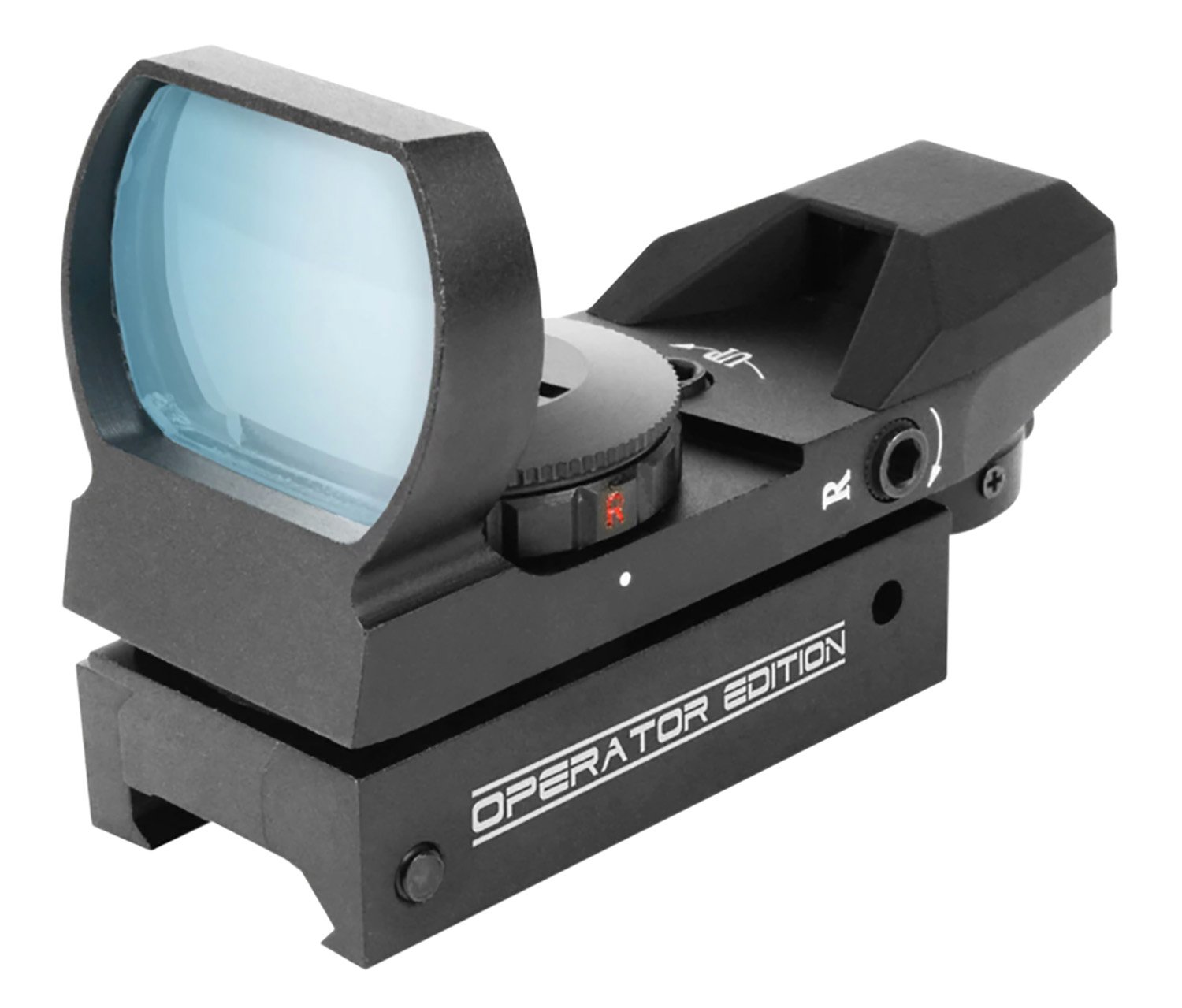 132813.jpg Aim Sports RT40E1 Reflex Sight Operator Edition Black Anodized 1x 24mm x 34mm Red/Green Multi Reticle