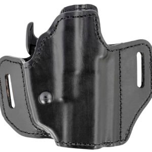 Bianchi 52831 Allusion Assent Pro-Fit OWB Size 13b Black Leather Belt Slide Compatible w/Glock 19/Ruger Security-9/FN FNS Belt Up to 1.50" Wide Right Hand