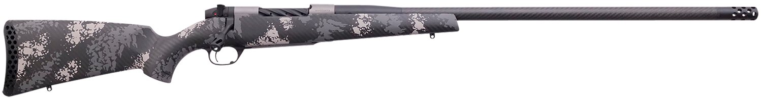 Weatherby MCT20N300WR8B Mark V Backcountry 2.0 Ti 300 Wthby Mag 3+1 26" Carbon Fiber Wrapped Barrel, Graphite Black Cerakote Metal Finish, Black with Gray/White Sponge Accents Peak 44 Blacktooth Stock