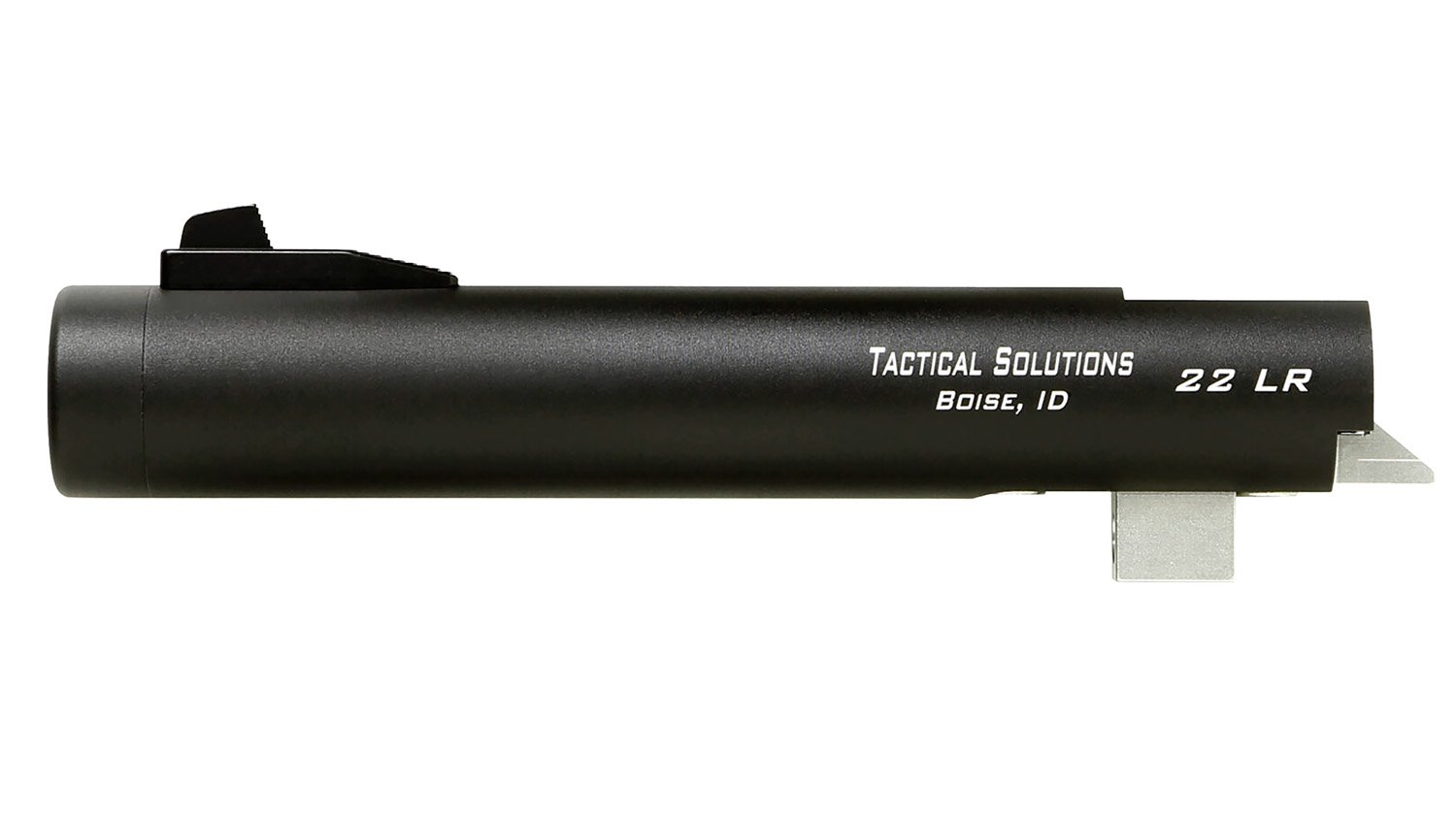 14125.jpg Tactical Solutions TL55TEMBNF Trail-Lite 22 LR 5.50" Threaded Matte Black Fits Browning Buck Mark
