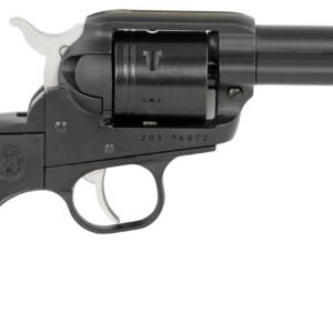 Ruger 2015 Wrangler  22 LR 6 Shot 3.75" Black Cerakote Steel Barrel, Black Cerakote Aluminum Frame, Black Cerakote Cylinder, Black Birdshead Grip, Exposed Hammer