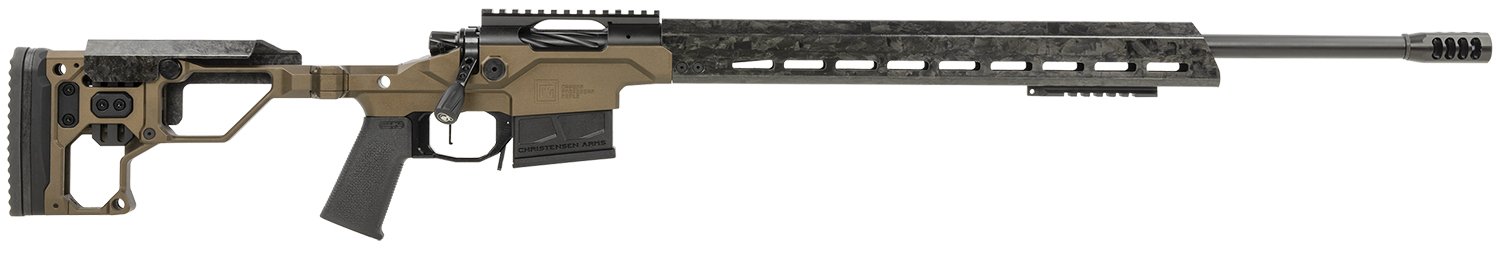 146137.jpg Christensen Arms 8010301600 Modern Precision 223 Rem 16" Threaded Carbon Fiber Barrel 5+1, Black Nitride Finish, Desert Brown Anodized Folding Stock, Polymer Grip