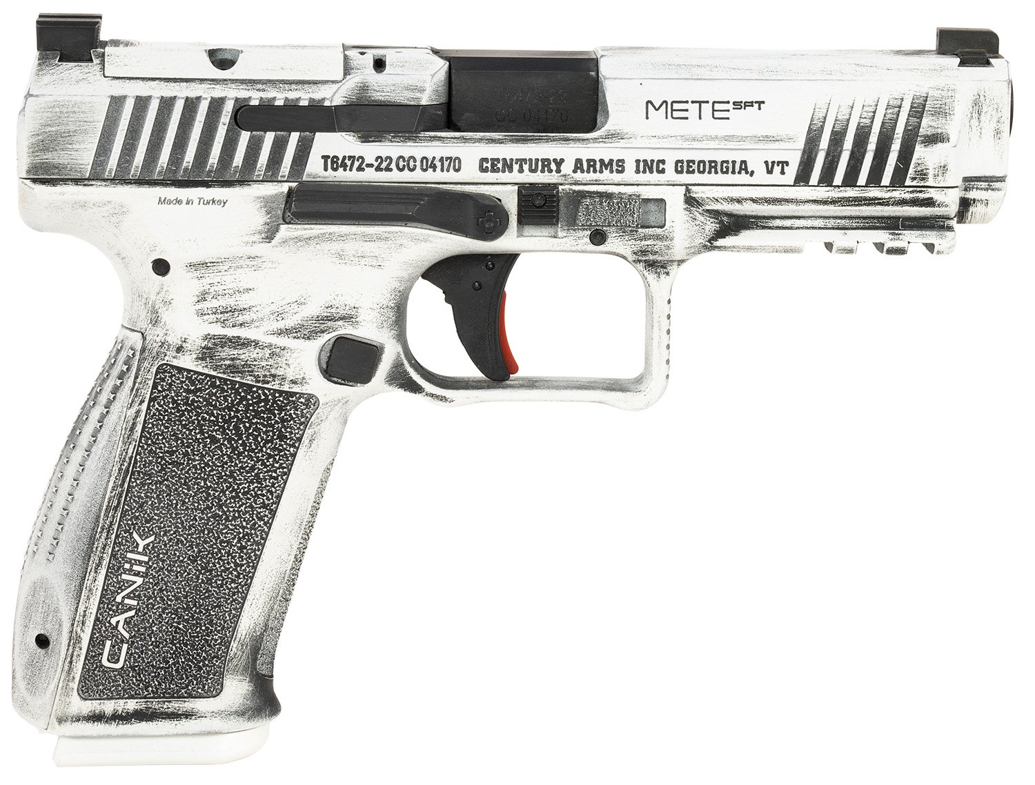 Canik HG5636ADN Mete SFT 9mm Luger 18+1(2) 4.46" Barrel, Serrated Optic Cut Slide, Polymer Frame w/Picatinny Accessory Rail & Beavertail, Speed loader and IWB/OWB Holster.