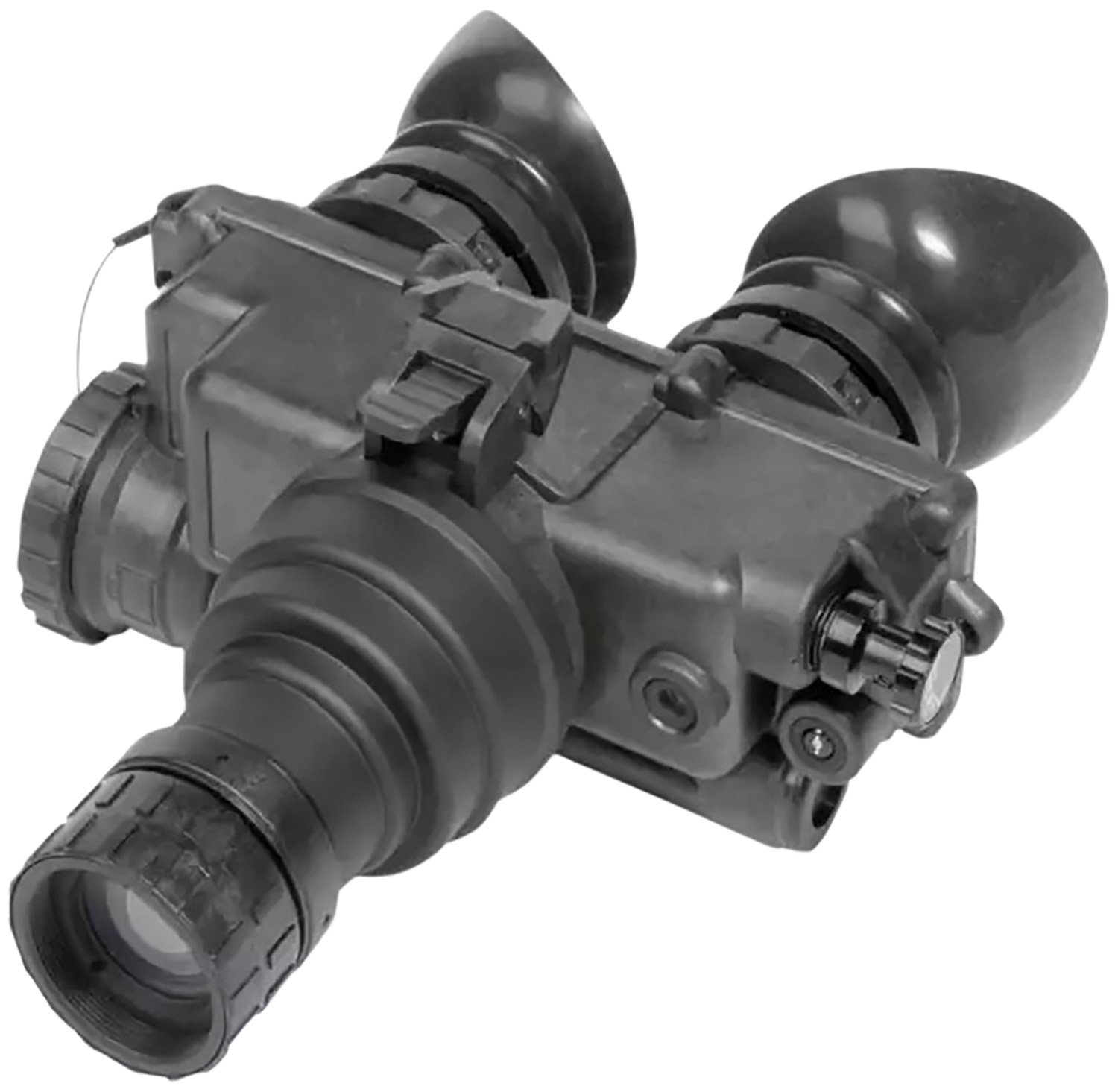 154077.jpg AGM Global Vision 12PV7122283011 PVS-7 NL1 Night Vision Goggles Black 1x27mm Generation 2+ Level 1, 51-64 lp/mm Resolution Green Filter