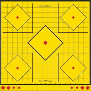Birchwood Casey LRSIT-5PK Long Range  Self-Adhesive Paper Yellow 17.75" 5-Diamond 5 Pack