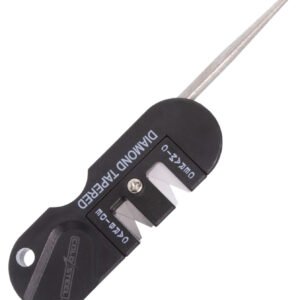 Cold Steel CSKS31SCDR 3-In-1 Knife Sharpener Black Carbide/Ceramic Sharpener, Coarse/Fine
