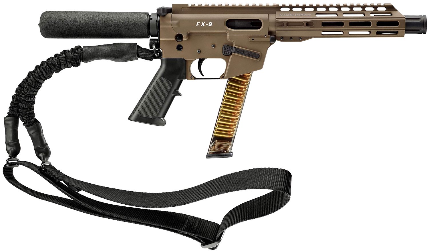 180410.jpg FREEDOM ORDNANCE FX9P8T-FDE FX9P 9mm Luger 31+1 8" Flat Dark Earth Synthetic Pistol Tube