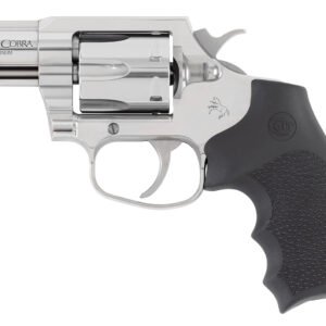 Colt Mfg KCOBRASB2RBBS King Cobra  357 Mag 6rd Shot 2" Stainless Steel Barrel, Cylinder & Frame, Black Hogue Overmolded Grip, Exposed Hammer, DA/SA