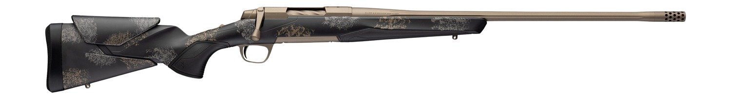 Browning 036142211 X-Bolt 2 Speed HD Full Size 243 Win 4+1 22" Smoked Bronze Cerakote Fluted Threaded Barrel, Smoked Bronze Cerakote Steel Drilled & Tapped Receiver, Bronze/Gray Camo w/Black Overmold