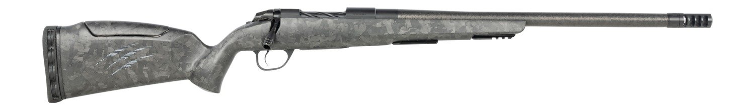 Fierce Firearms  CT Rage LR Full Size 6.5 PRC 4+1 22" Carbon Fiber Match Grade Threaded Barrel, Black Cerakote Titanium Drilled & Tapped Receiver, Picatinny Rail Forend, Carbon Matrix Push Button Adj