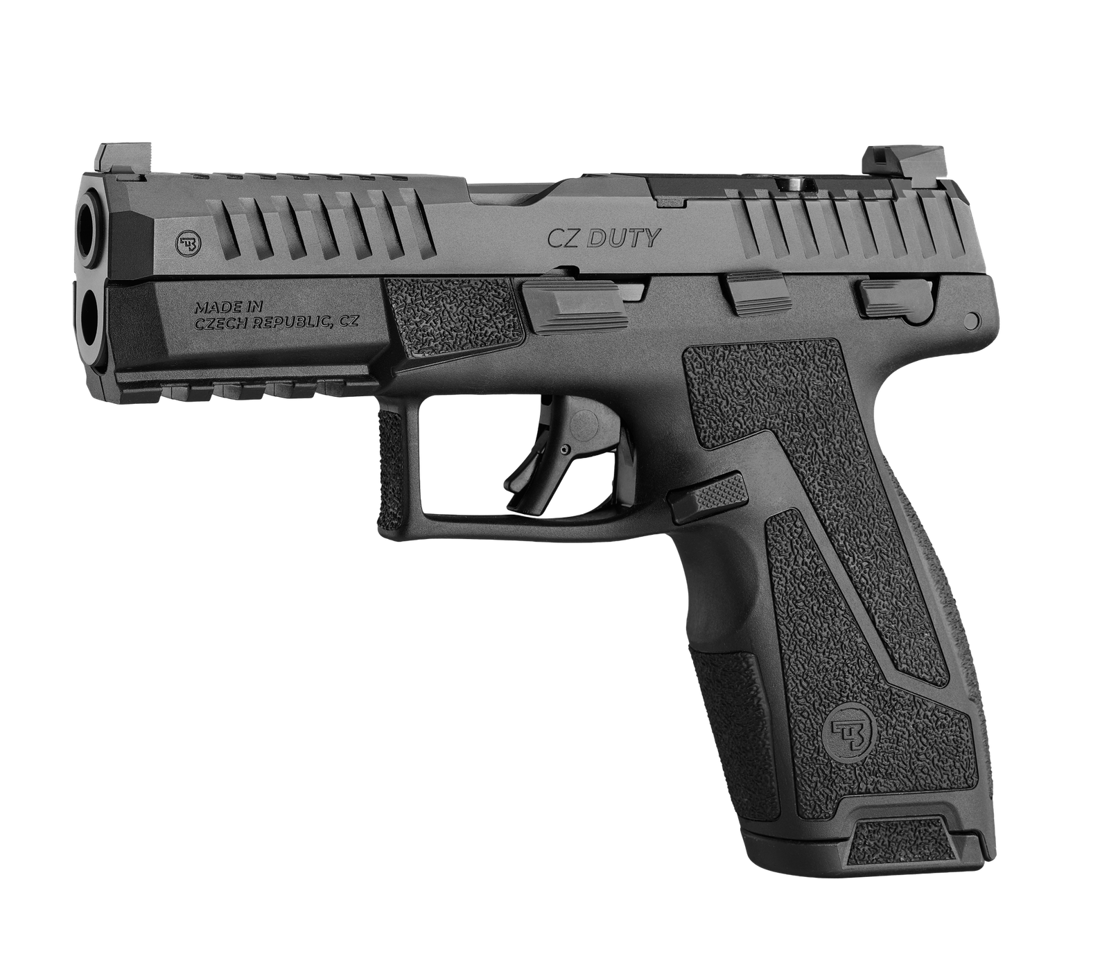 CZ DUTY 4.0F 9MM 4IN BARREL 19RD BLACK OR TRITIUM CO-WITNESS SIGHTS MAN SFTY 95082