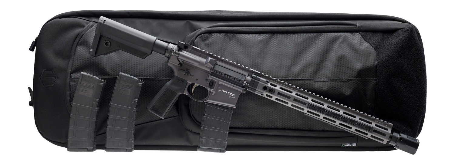 DANIEL DEFENSE INC DM4 V7 5.56 14.5IN BARREL 32RD BLACK  W/ ATTACHED DA XENO MUZZLE DEVICE W/ BLAST SHROUD BLK SAVIOR BAG DLRLIMSER-003 DLRLIMSER-003