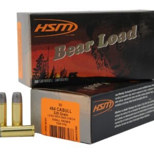 HSM 454C4N Bear Load  454 Casull 325 gr Wide Flat Nose 50 Per Box/ 10 Case