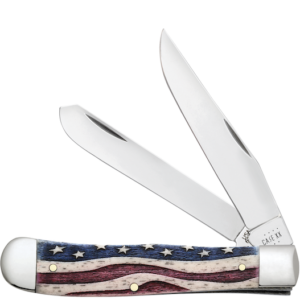 CASE TRAPPER 41/8" 2BL STAR SPANGLE