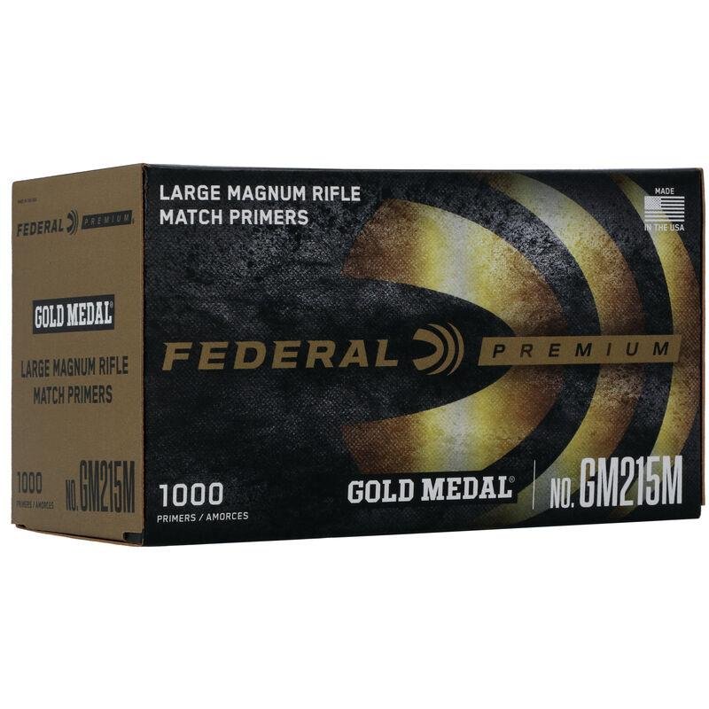 Federal Premium Gold Medal Centerfire Primers-Large Magnum Rifle Match 1000/ct