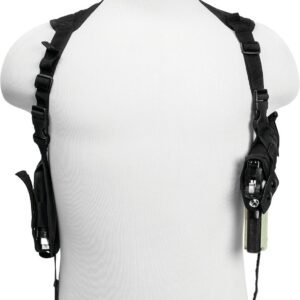 VISM by NcSTAR AMBI HORIZONTAL SHOULDER HOLSTER/DOUBLE MAG HOLDER/BLACK