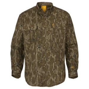 Browning Wasatch-CB Shirt Button-Front 2 Pocket Mossy Bottomland M