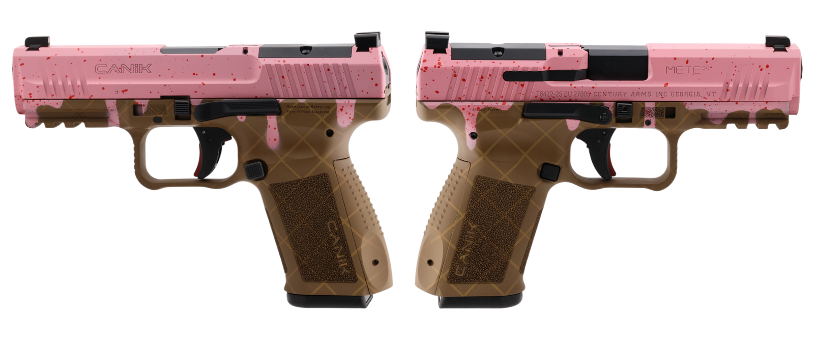 CANIK METE SF ONE SERIES 9MM STRAWBERRY PSTL 4.19 BRL 1-15RD MAG - Canik