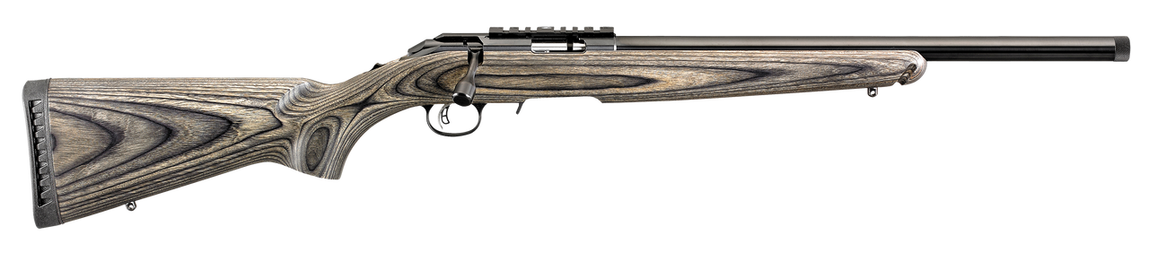 RUGER AMER RIMFIRE TRGT 22WMR RFL BLK LAM STK 18"